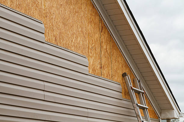 Professional Siding Installation technician working in Drewryville, VA